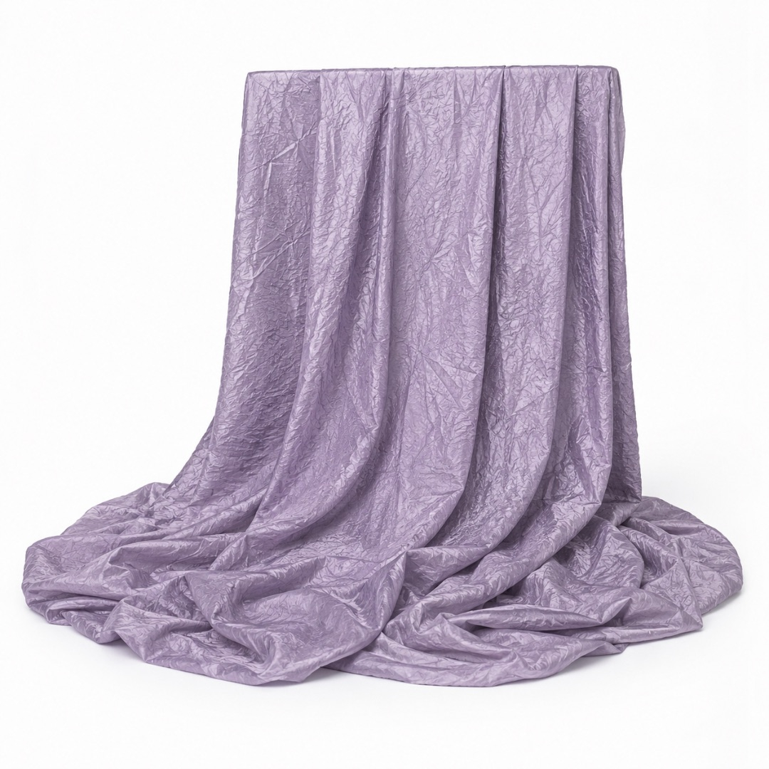 Premium Bedding Fabric     Crinkle Jacquard Finish