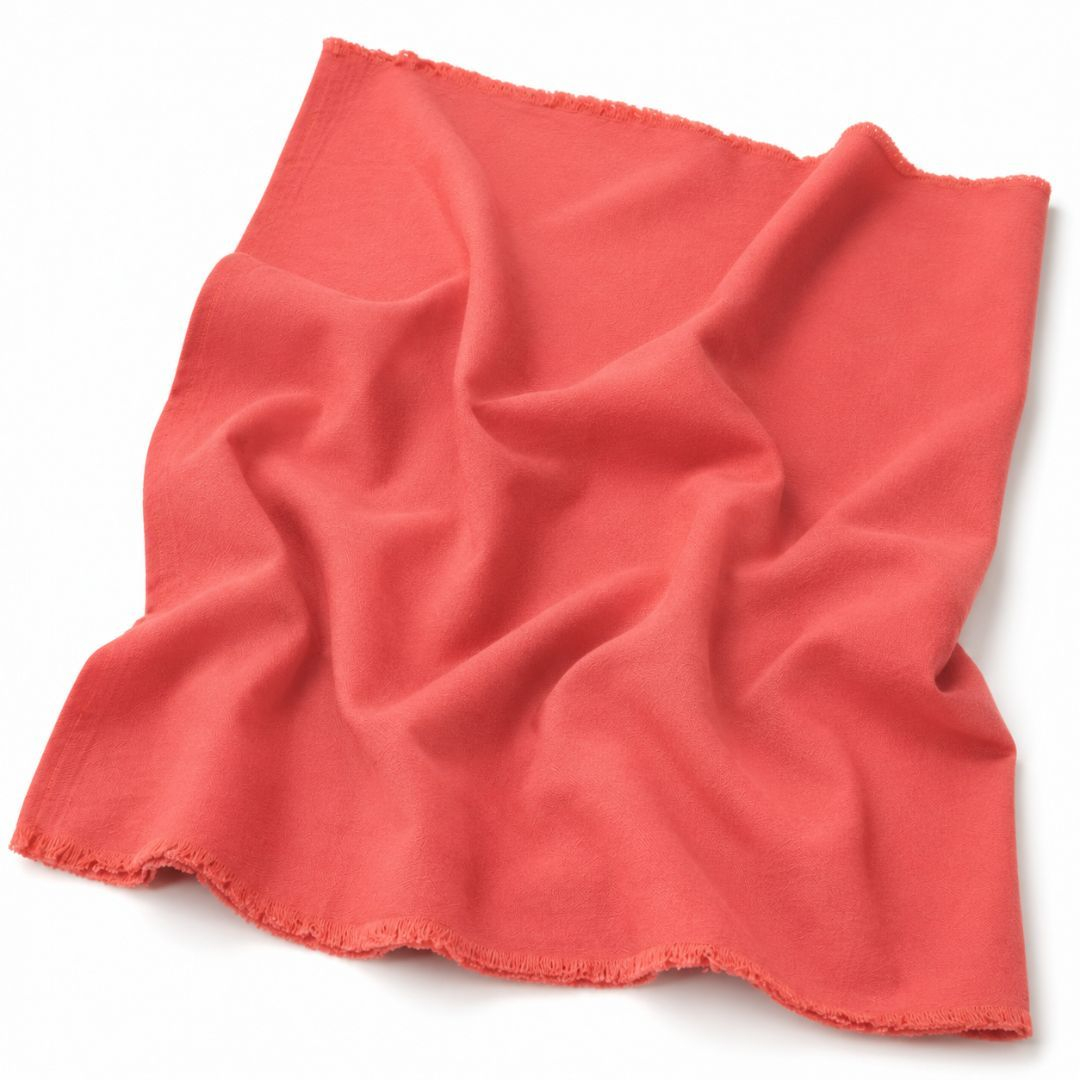 Mist Blue and Coral and Mulberry Jonkoso Fabric