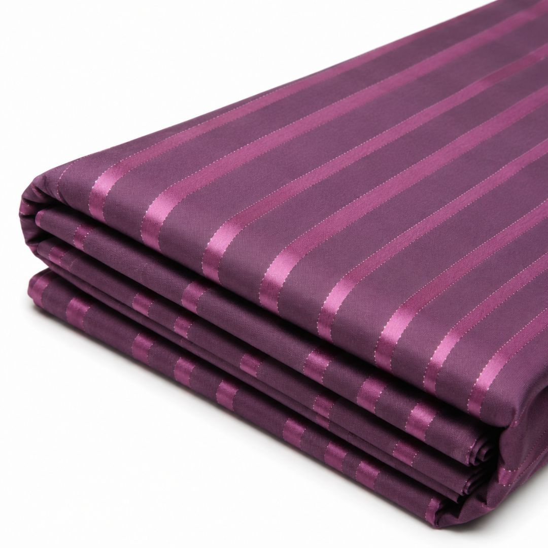 Premium Striped Satin Weave jonkonso Fabric