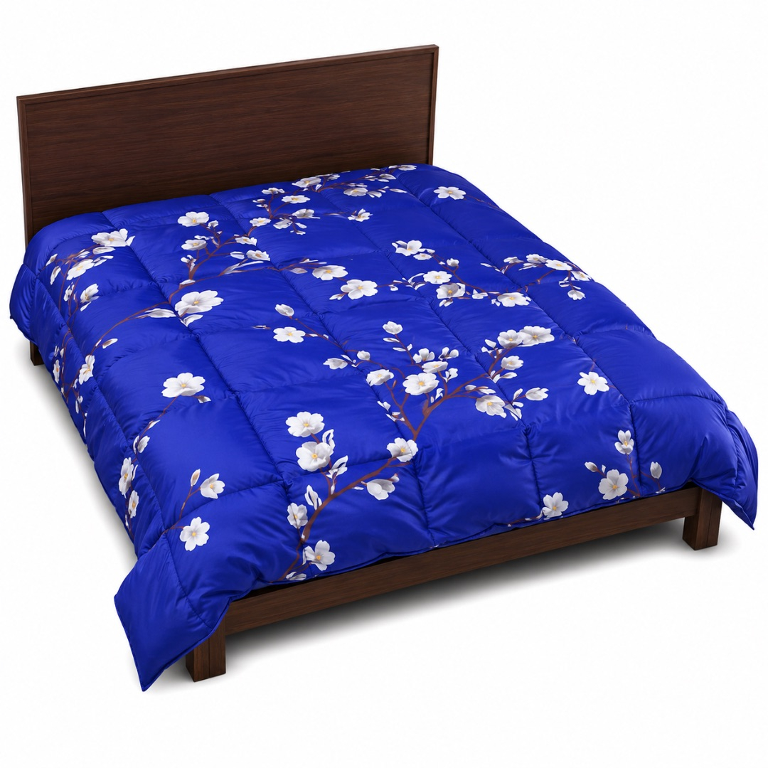 Premium Blue Floral Print Duvet