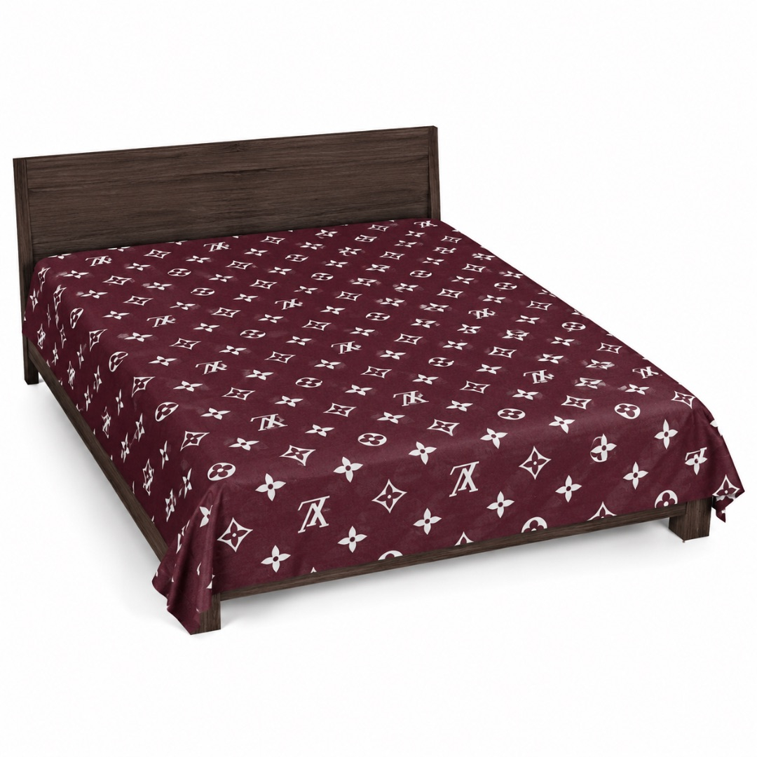 Premium Monogram Print Bedsheet