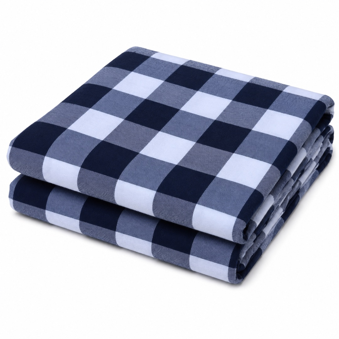 Premium Checkered Cotton Fabric
