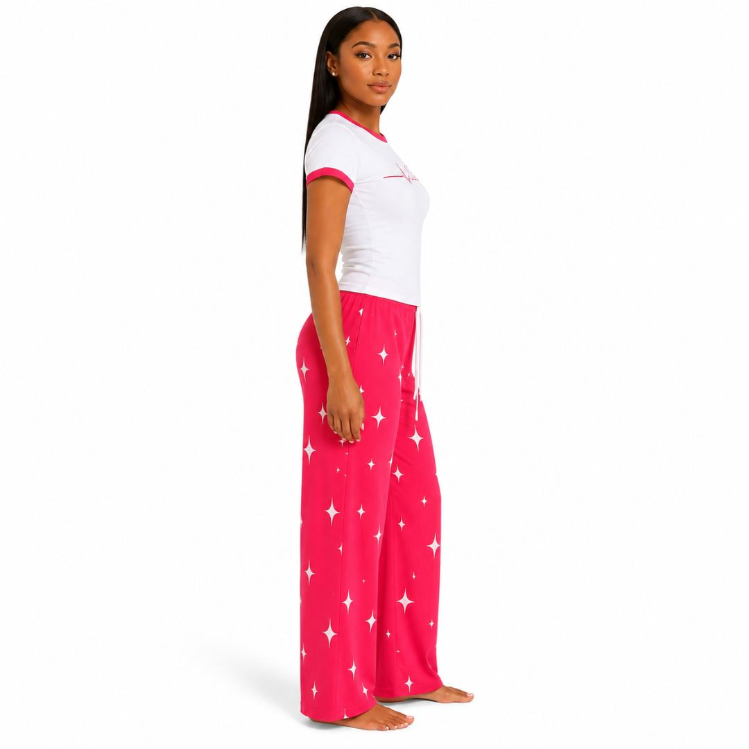 Heartbeat Graphic Pajamas Set