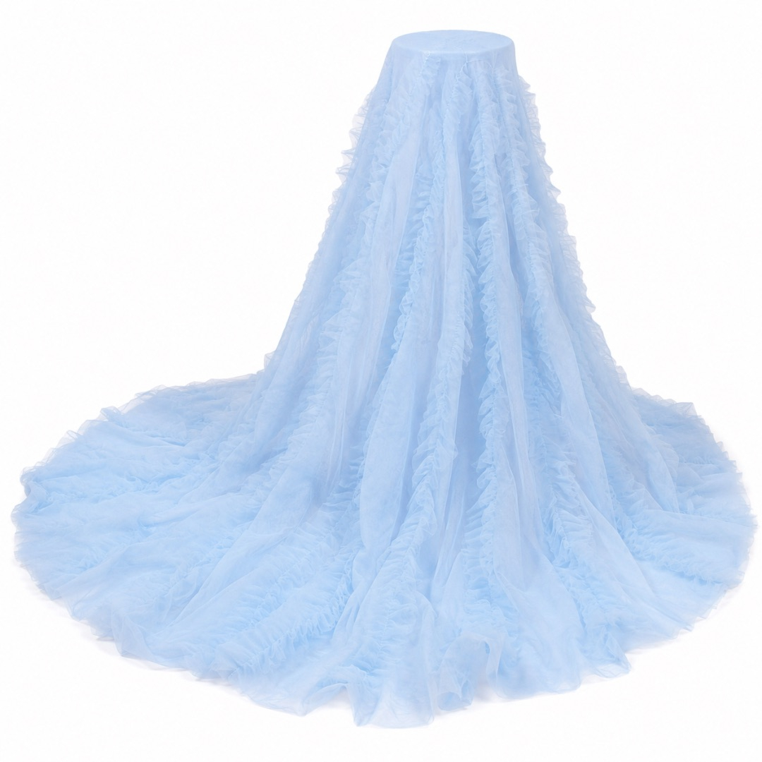 Premium Ruffle Mesh Tulle Fabric Material