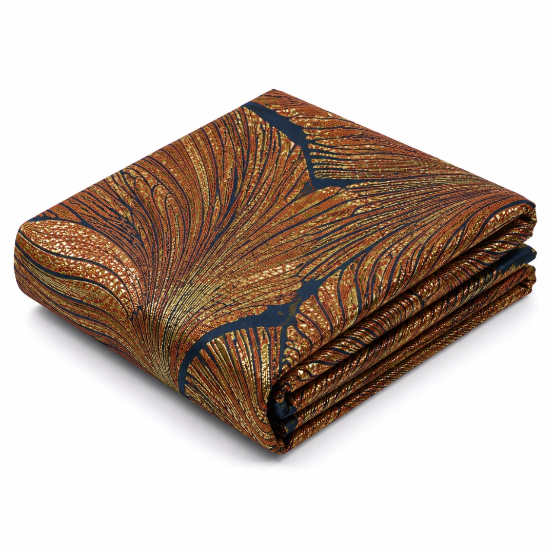Premium Multicolour Metallic Damask Brocade Fabric Material