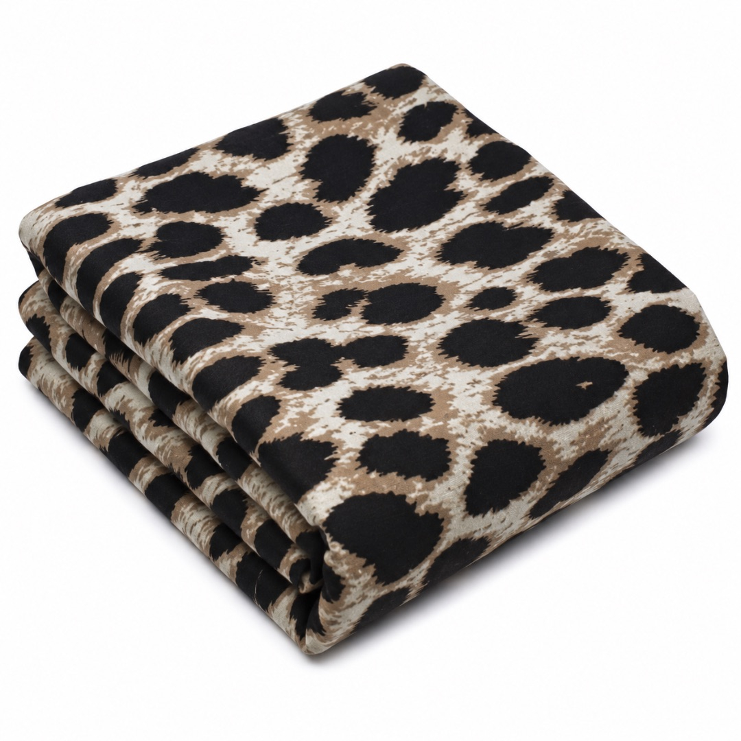 Premium Leopard Print Skin Vintage Fabric Material