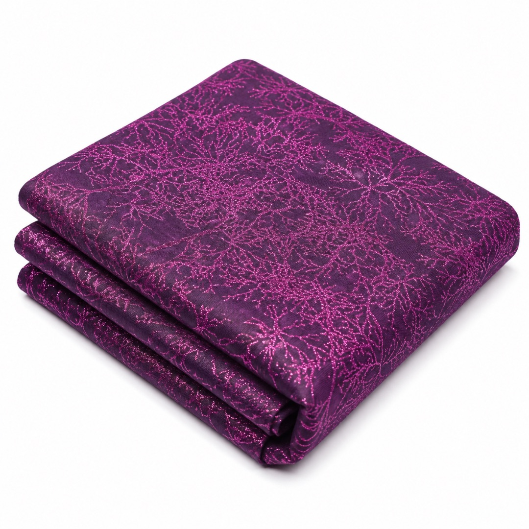Premium Magenta Shimmer Sample Fabric Material