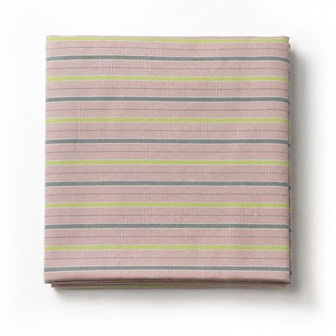 Blush Horizon Stripe Linen