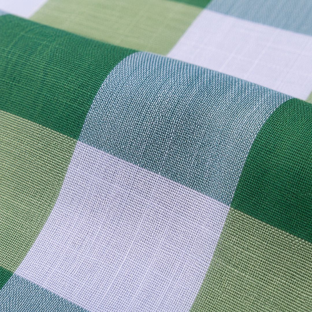 Emerald Buffalo Check Linen