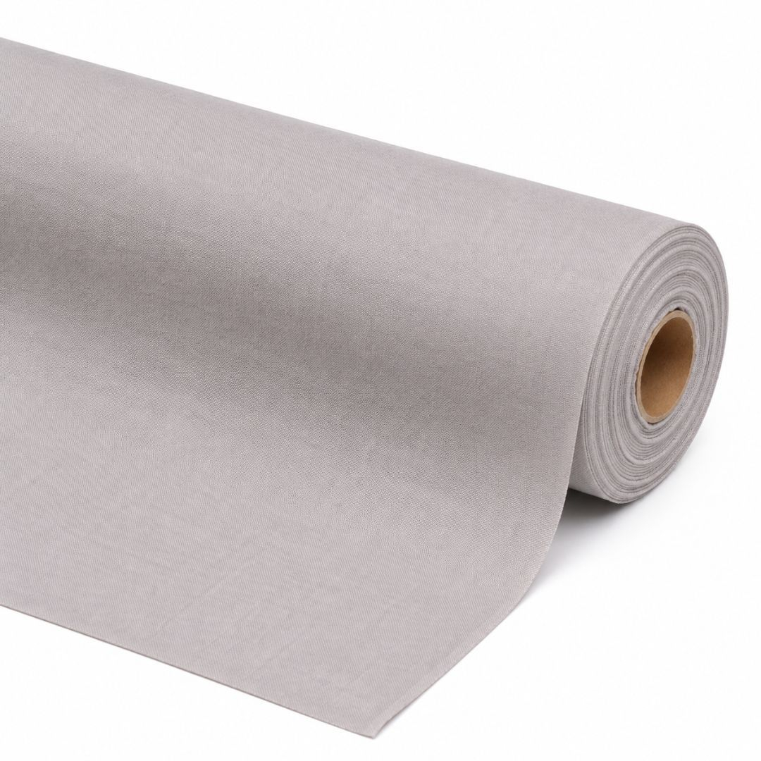Premium Light Grey Textured Plain Fabric