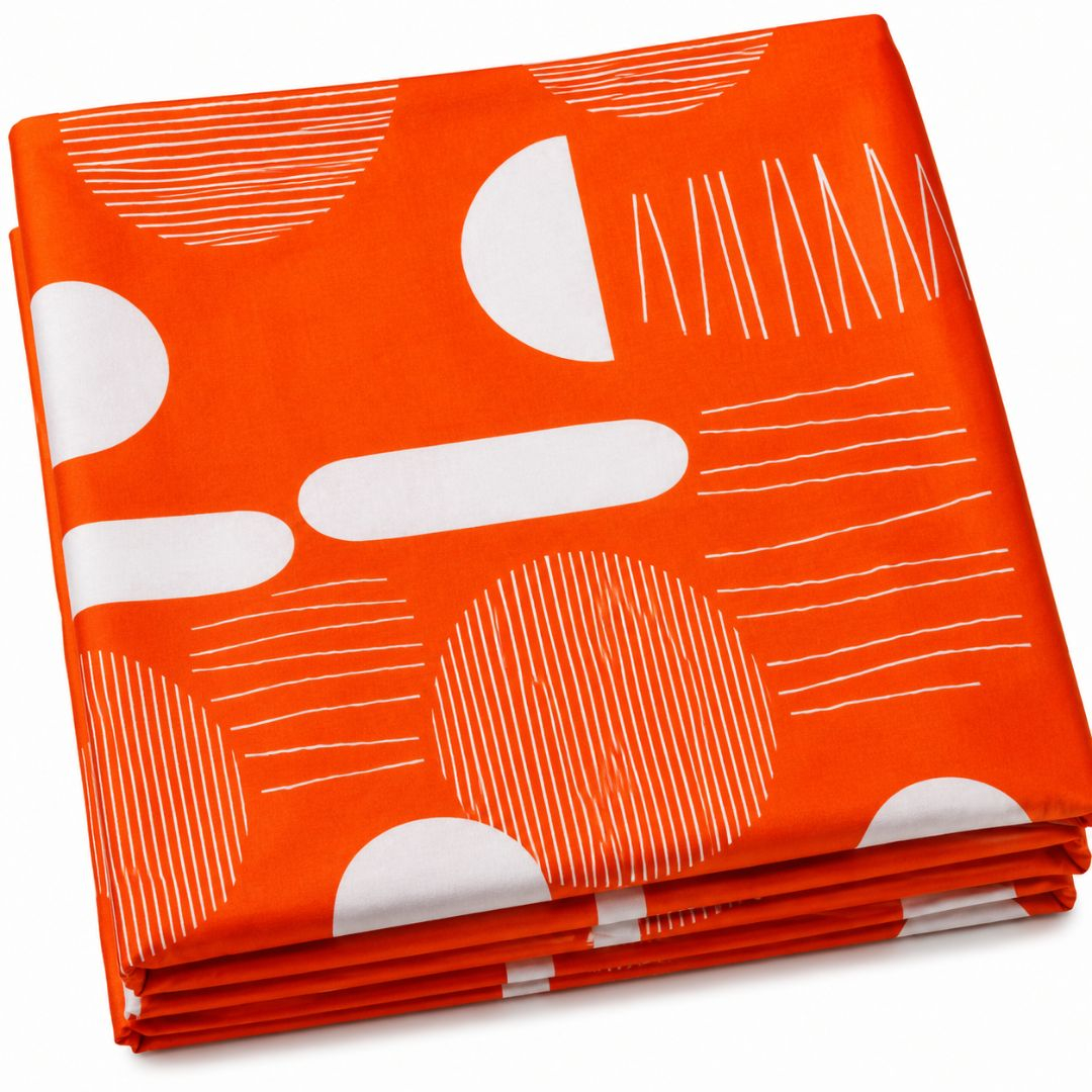 Sunset Geometry Bedsheet Fabric