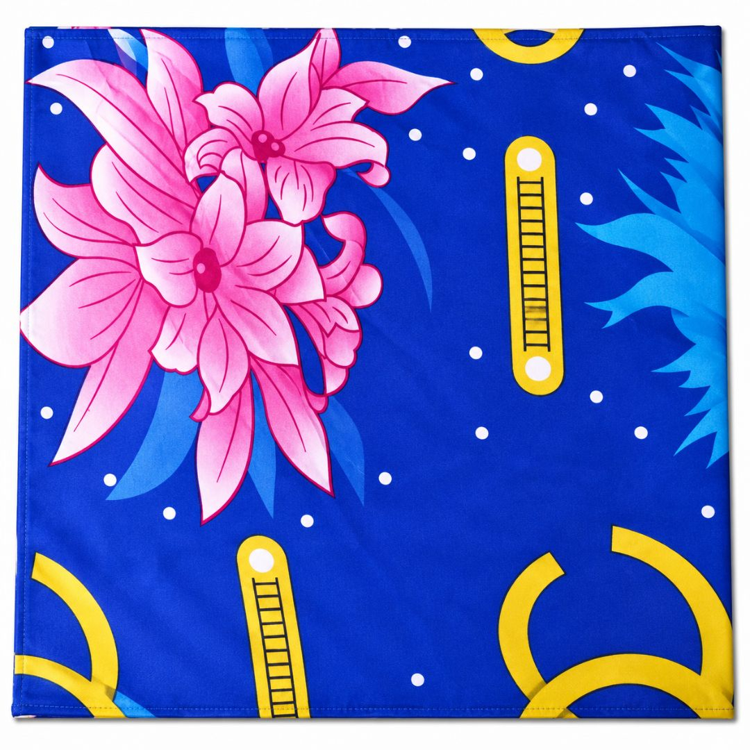 Royal Orchid Skyline Bedsheet Fabric