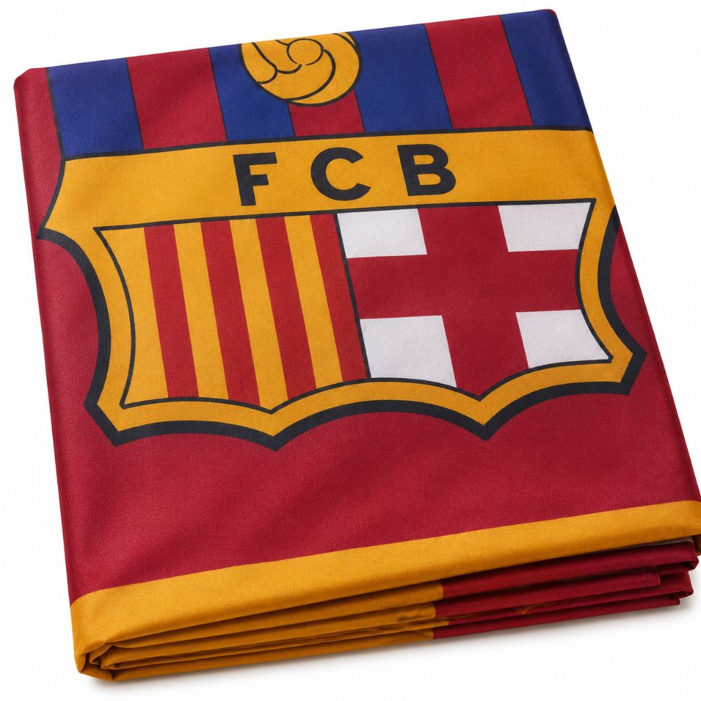 Catalan Crest Tribute Bedsheet Fabric