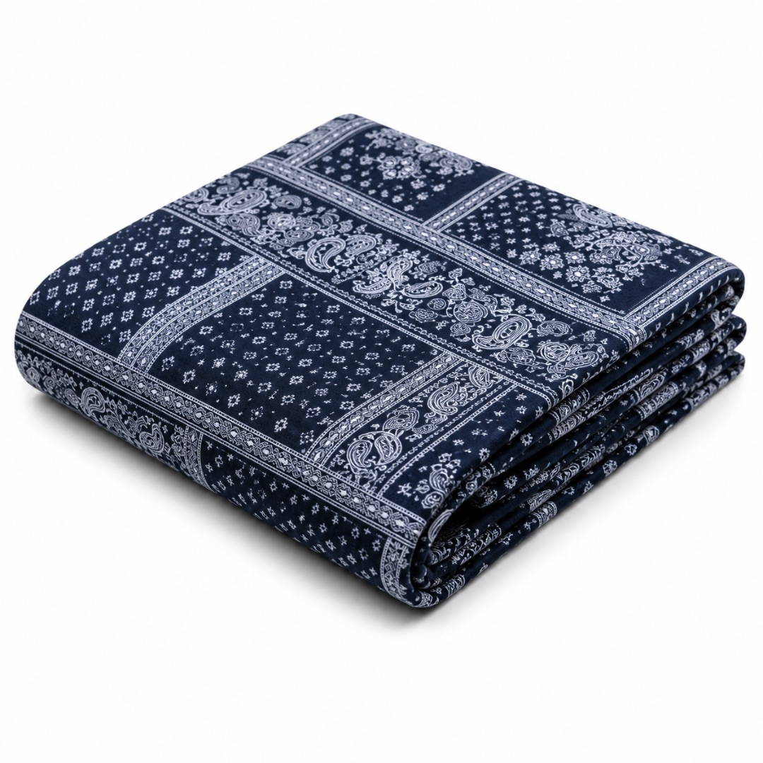 Premium Patchwork Print Jeans Fabric Material