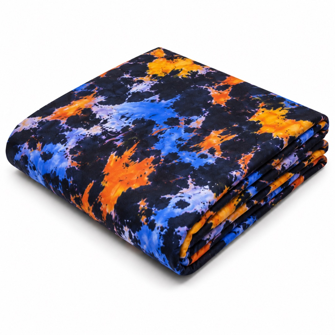 Premium Abstract Print Jeans Fabric Material