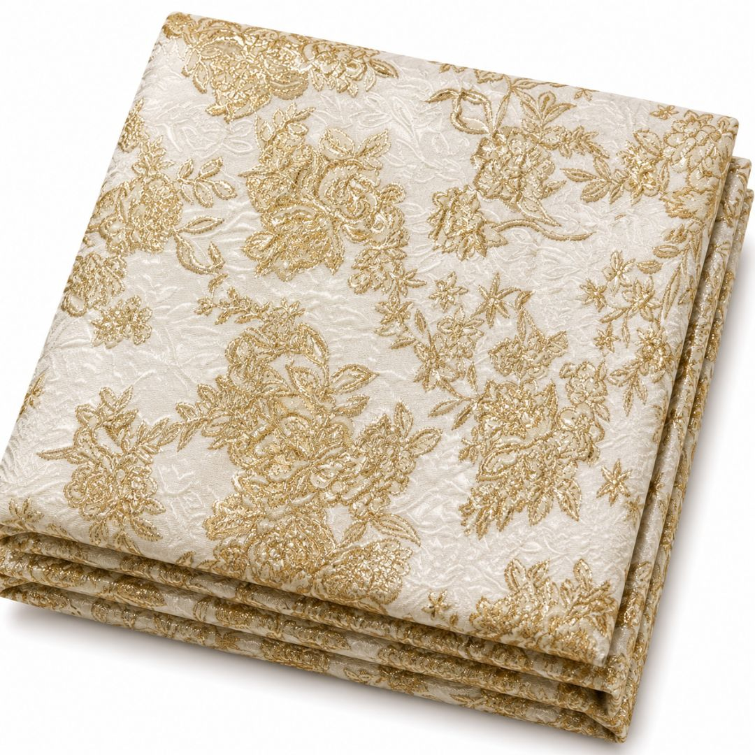 Imperial Champagne Brocade Fabric