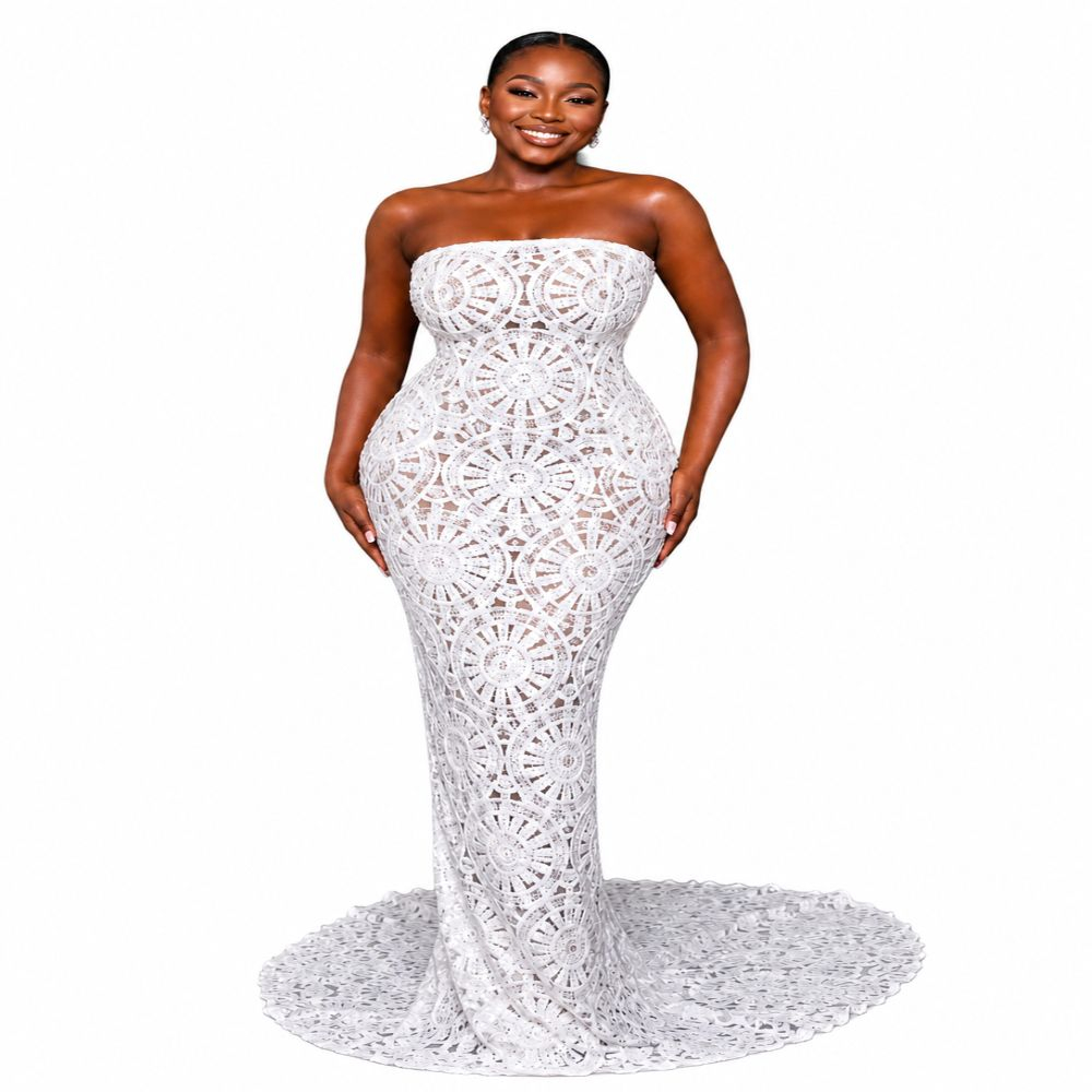 Luxury White Chord Lace Fabric