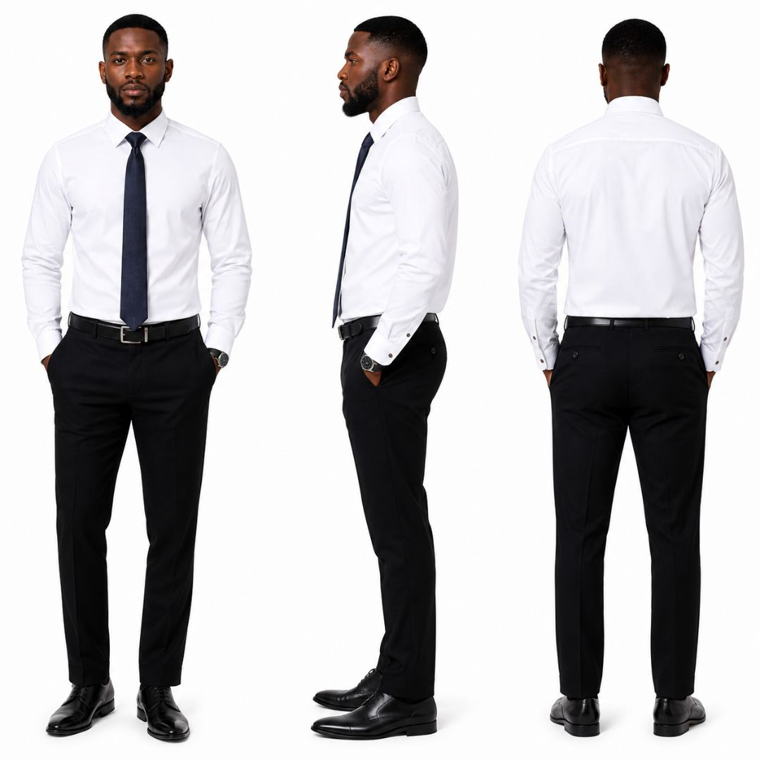 Mens Premium Long Sleeve Corporate Dress Shirt