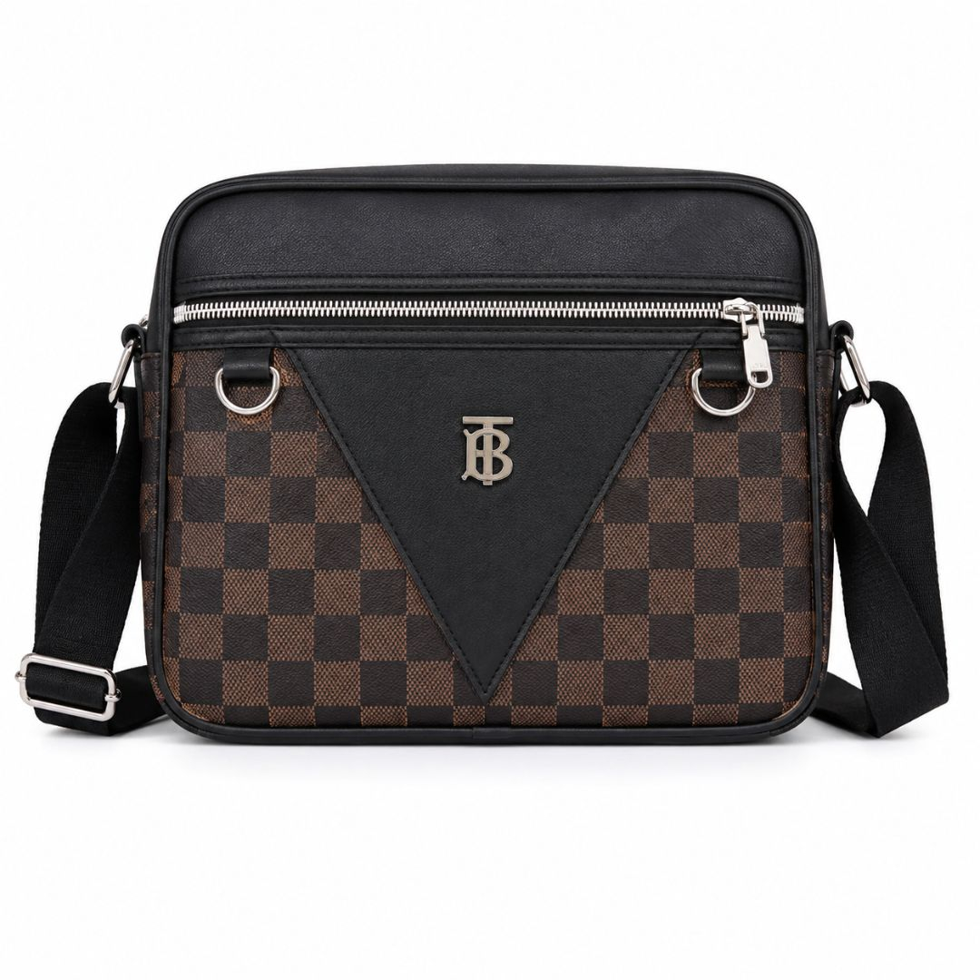 Crossbody Shoulder Bag with Front Zip Pocket