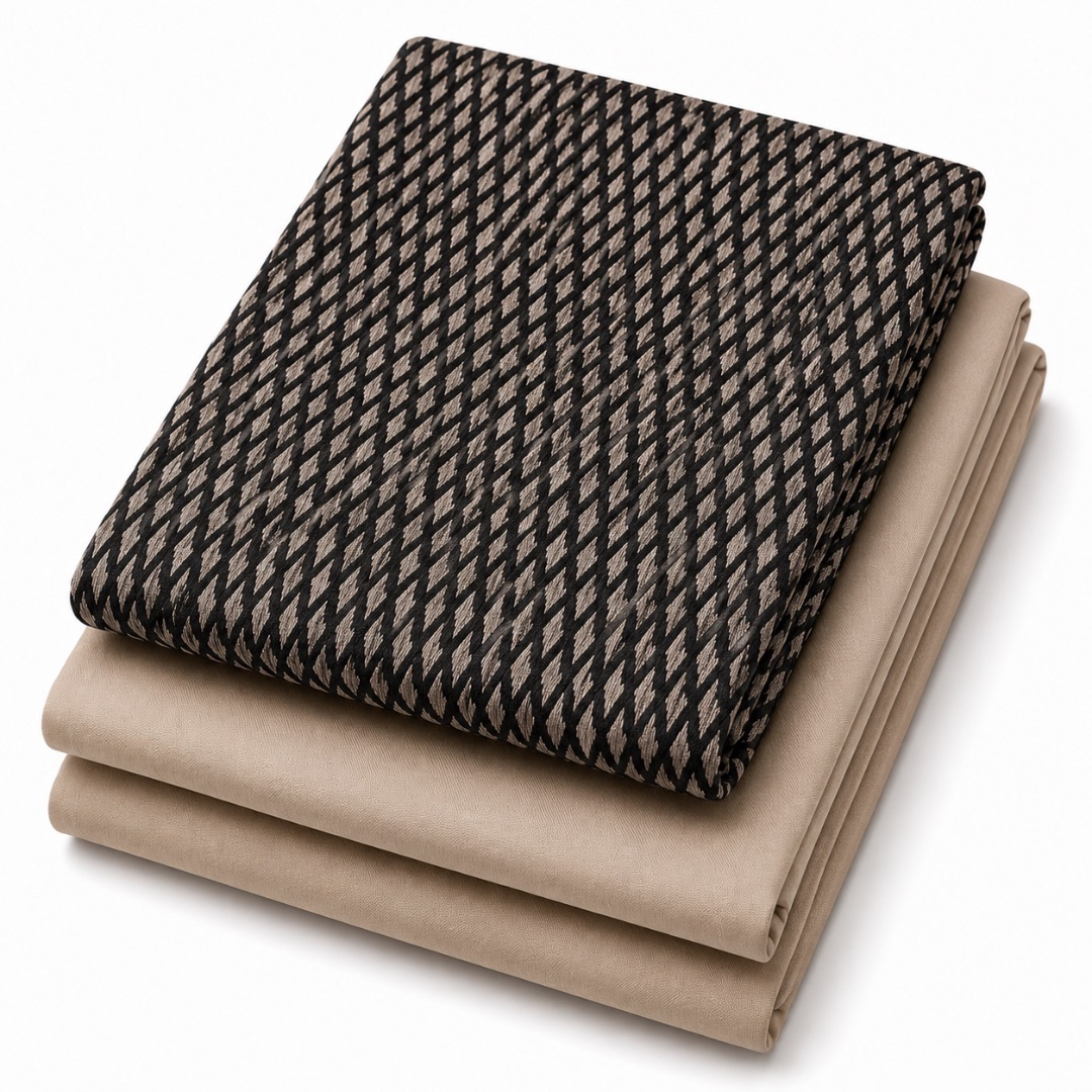 Premium Printed and Plain Crepe Fabric